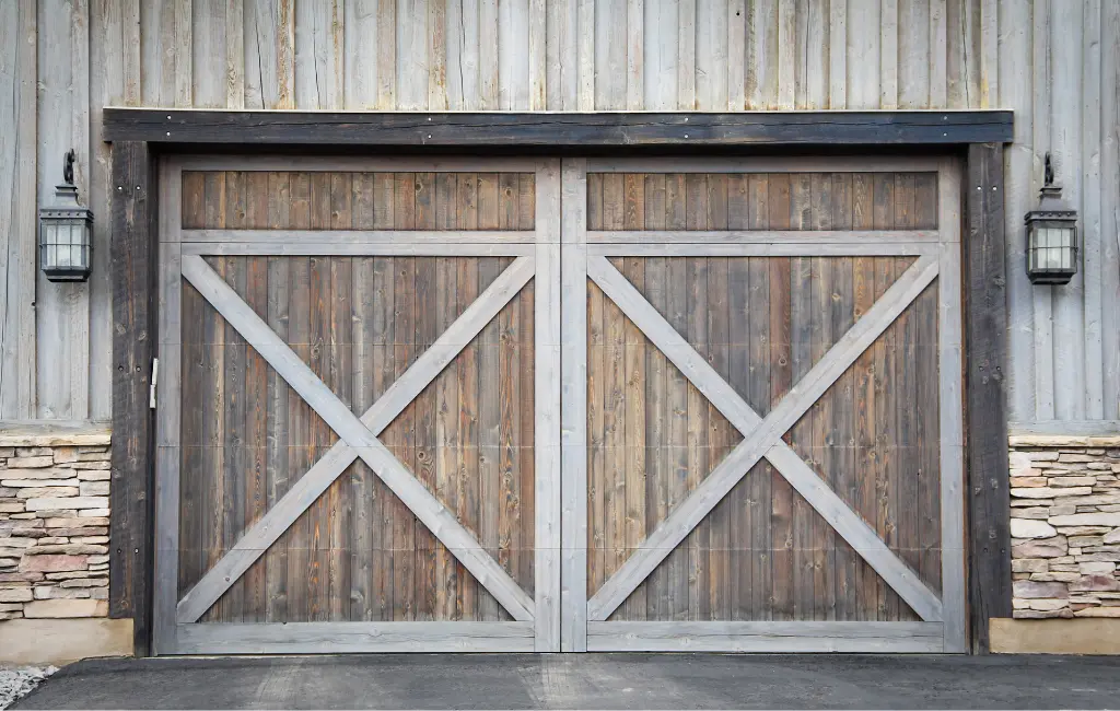 Portail de grange rénovée