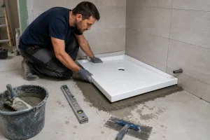Lire la suite à propos de l’article Comment poser un receveur de douche sur dalle béton : guide complet pour une installation réussie