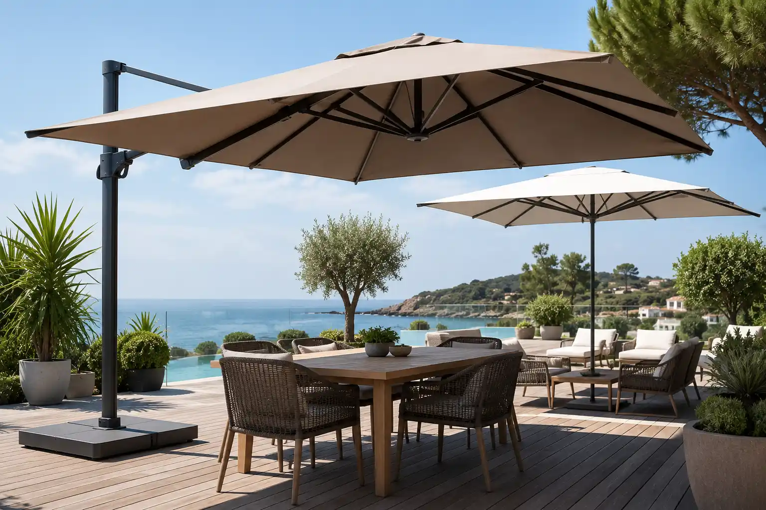 You are currently viewing Quel parasol choisir selon vos besoins ? Les critères essentiels pour particuliers et professionnels
