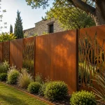 Clôtures en acier corten